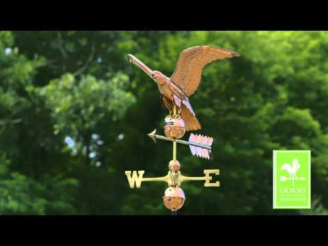 Good Directions 955P Smithsonian Eagle Weathervane - Polished Copper