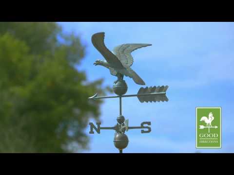 Good Directions 955V1 Smithsonian Eagle Weathervane - Blue Verde Copper