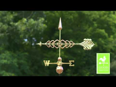 Good Directions 954P Smithsonian Arrow Weathervane - Polished Copper