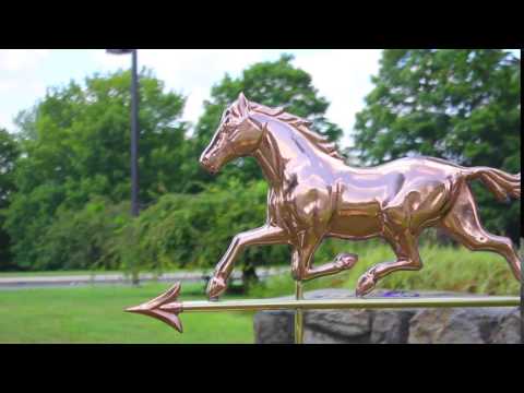 Good Directions 967P Trotting Horse Weathervane - Polished Copper