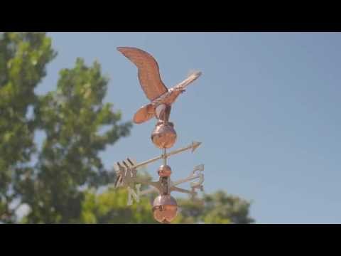 Good Directions 1776P American Eagle Weathervane - Polished Copper