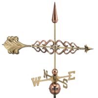 954P smithsonian arrow weathervane polished copper