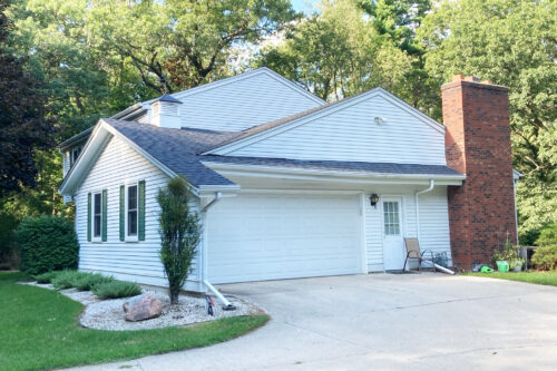 vinyl louvered cupola on a house