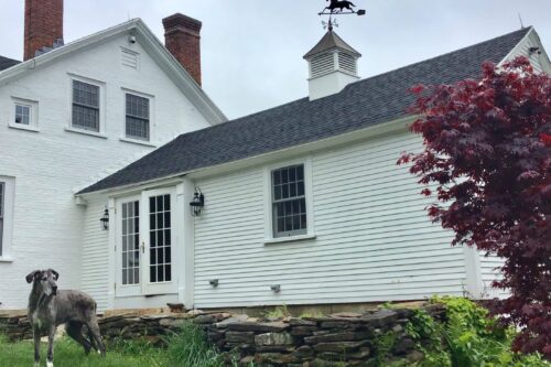 Cupola and weathervane for garage house in New Hampshire