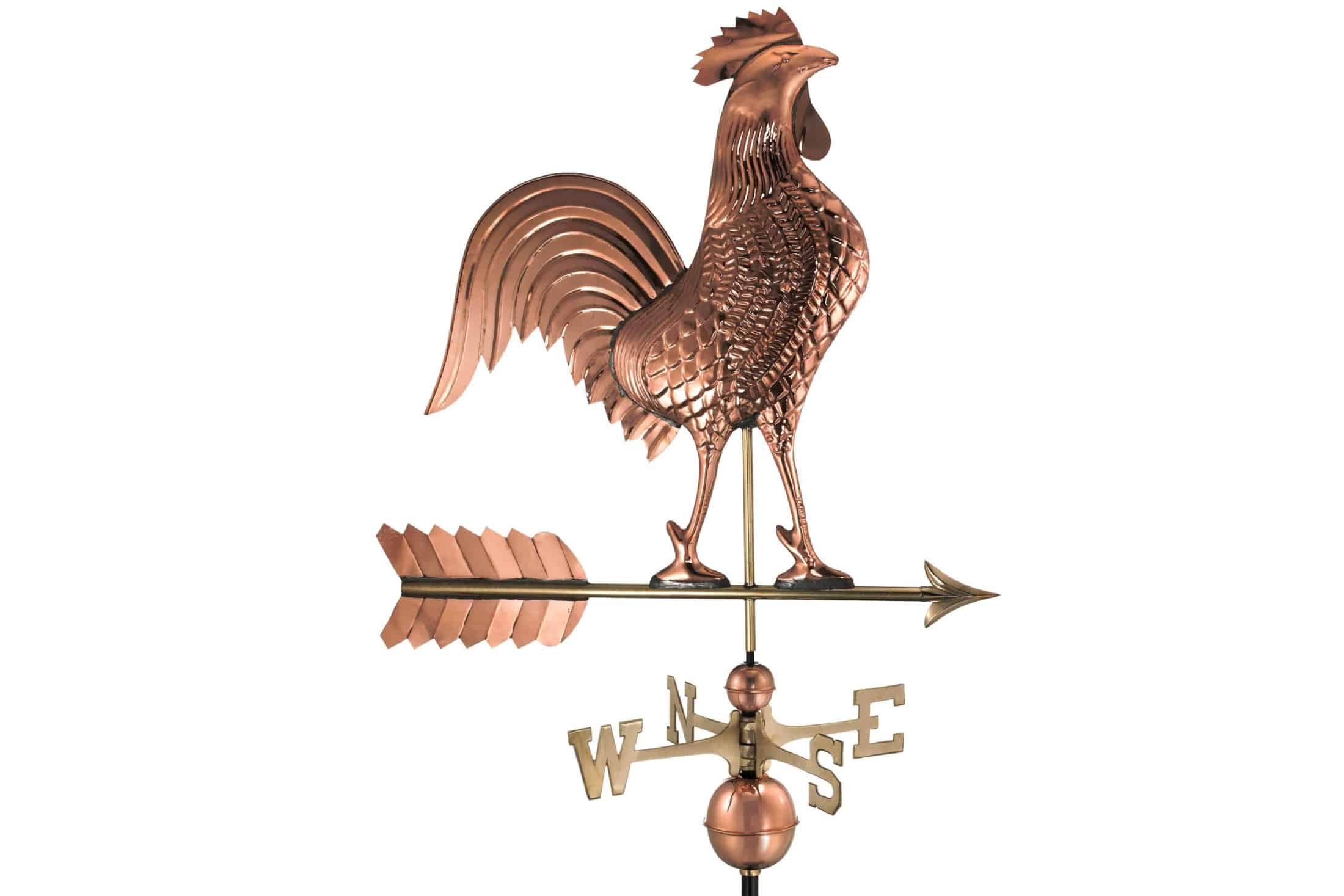 rooster copper animal weathervanes