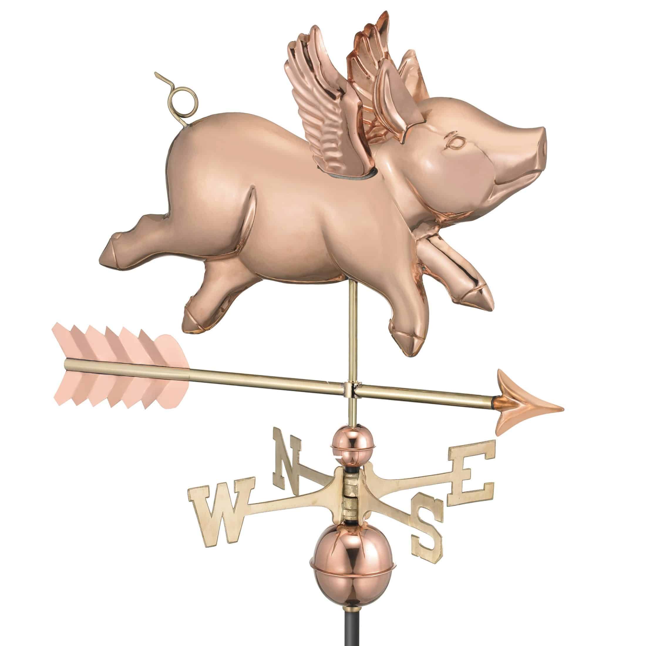 Flying Pig with Arrow Weathervane Ideas