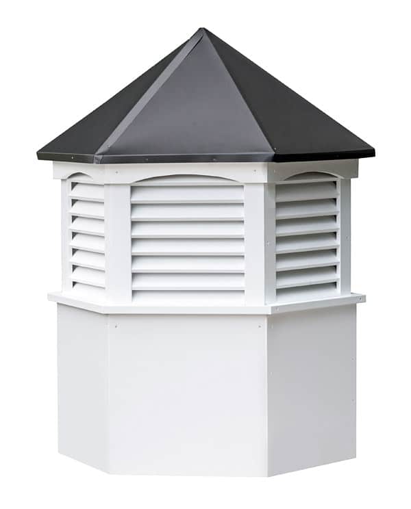Details about   36'' vinyl window Cupola Beautiful high quality,black aluminum roof as shown 
