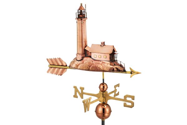 lighthouse copper weathervane 1