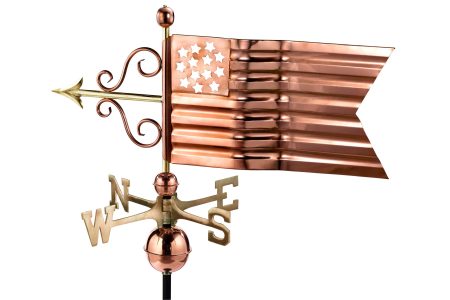 flag copper weathervane