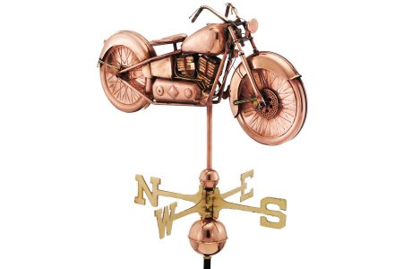 motorcycle copper weathervane
