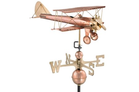 plane copper weathervane