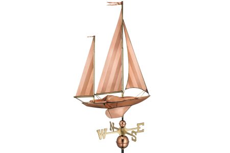 sailboat copper weathervane
