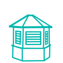 hexagon cupolas for sale