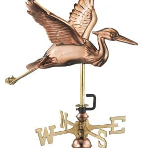 8805pr blue heron cottage weathervane pure copper