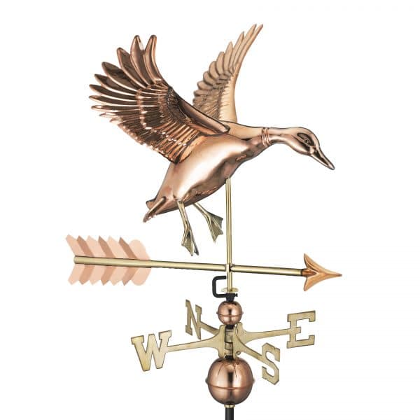 9605pa landing duck with arrow weathervane pure copper