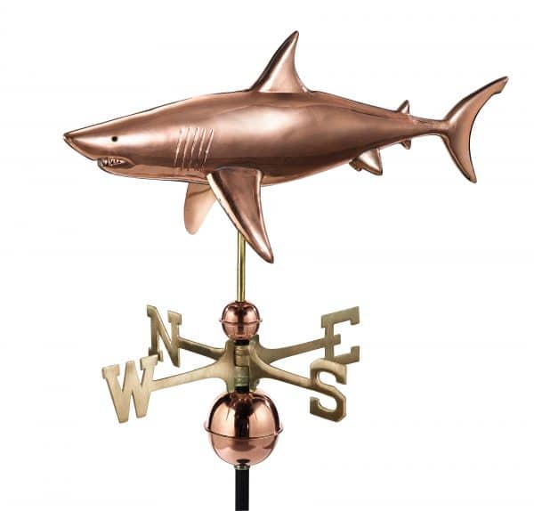 965p shark weathervane pure copper